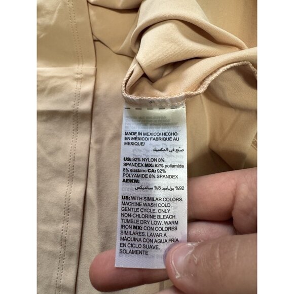 Chico's Women Tank Top 2 Large Peach Microfiber Contemporary Basic Knit City NWT - Picture 8 of 11